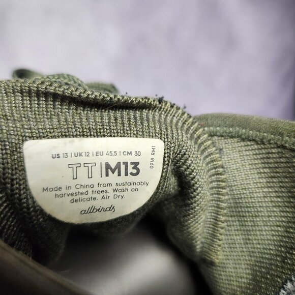 Allbirds Tree Top Shoes Mens Size 13 High Top Wool Lined Comfort Sneakers - Picture 5 of 16